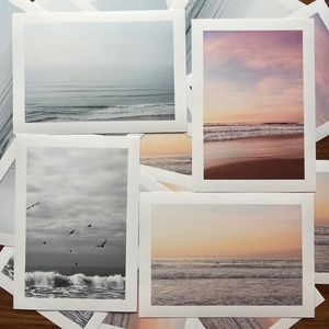 Ocean Sunset Surfer Beach California West Coast Photography Prints Wall Art 8x10